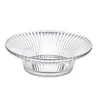 Bol de vidrio rayado, minimalista y elegante, perfecto para uso doméstico como frutero, adecuado para restaurantes, banquetes y salas de estar, ideal para servir comida y ensaladas