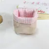 Cesta de Tela para Almacenamiento Estilo Coreano para Niñas, Contenedor Mini de Escritorio Suave y Lindo para Cosméticos, Cesta para Guardar Llaves y Artículos Varios