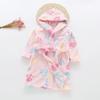Albornoz infantil otoño e invierno Nuevo pijama infantil de franela para niños y niñas niños polar coral doble cara ropa de hogar polar