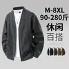 Jaqueta Cardigan Casual Masculina Plus Size Oversized Solta Estilo Coreano Europeu e Americano Estilo Hong Kong Transfronteiriço Comércio Exterior Atacado Bonito