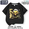 Camiseta Delta Force Infantil Merchandising de Videojuego Azul Oscuro Manga Corta Ropa para Niños Ropa de Operador Weilong Top de Algodón Puro