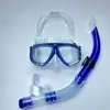 Máscara de Mergulho Profissional à Prova d'Água com Armação Grande e Conjunto de Snorkel Semi-Seco para Adolescentes Equipamento de Conjunto de Duas Peças