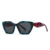 Europa y Estados Unidos comercio exterior gafas de sol de moda tendencia coreana toma callejera retro cuadradas marco grande gafas de sol 26-1