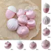 Transfronterizo Nuevo Ins Rosa Bola de Navidad Colgante para Árbol de Navidad Adornos de Muñeco de Nieve Navideño Decoraciones Navideñas