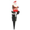Tapón de vino especial de Navidad tapón de vino de Papá Noel tapón de botella de vino de PVC con tapa tapón de champán tapón de vidrio
