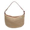 Bolsa de Palha Trançada para Mulheres, Grande Capacidade, Novo Modelo 2026, Design de Nicho de Verão, Bolsa Transversal Trançada, Bolsa Dumpling, Bolsa de Praia