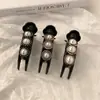Pasador de Pelo Estilo Coreano Perla Simple Retro Francés Barroco Pinza para la Parte Posterior de la Cabeza Pasador Cabeza de Bola Enrollado Accesorios para el Cabello