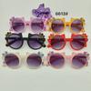 Nuevas gafas de sol de estilo coreano para niños, montura redonda, anti-UV, para niños y niñas.