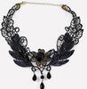 Cross Border Acessórios Pescoço Feminino Alça Tribunal Gótico Spice Girl Neck Chain Lace Colar Choker Clavícula Colar Colar de Corrente Vintage