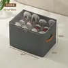 Caja de almacenamiento de zapatos plegable para el hogar, transparente, visual, sin instalación, caja de zapatos con base de cama, marco de acero engrosado, caja de almacenamiento plegable