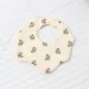 Babero de gasa de algodón puro para bebé, babero de seis capas de 360 grados para recién nacido, babero absorbente antiadherente de dibujos animados