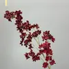 Cadena de flores de hortensia bordadas de alta calidad transfronteriza simulación de flor paisajismo de salón de bodas flor artificial arreglo floral de escena de boda flor de seda plantas verdes venta al por mayor