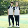 Verano Nuevo Estudiantes de Secundaria Estilo Universitario Traje de Pantalón de Uniforme Escolar Camiseta para Estudiantes de Secundaria Manga Corta Ropa de Grupo Lel Deportes