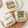 Caja de Empaque Tuan Verde Tiramisú Horneado Snacks Postre Almuerzo Caja para Pastel Puff Snow Mei Niang