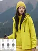 Chaqueta impermeable Luo Tu para mujer, elegante y perfecta para figuras petite, traje de montañismo 3 en 1, chaqueta recia cortavientos para hombre para exteriores