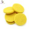 Núcleo redondo de algodón/fibra de algodón para aromaterapia, disponible en stock, que permite la aplicación de aceite esencial para colgantes de aromaterapia de 20/25/30 mm.