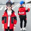 Ropa para niños, traje de primavera 2021 para niños, ropa deportiva de dos piezas para niños medianos y grandes, ropa de moda coreana para primavera y otoño