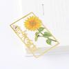 Metal bookmark criativo copywriting flor oco latão bookmark estudante estilo nacional cultural e criativo presente comemorativo atacado