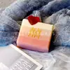 Diamante Amor Redondo Dupla Felicidade Presente de Acompanhamento de Casamento Sabonete Artesanal Hi Soap Presente de Banho Sabonete Artesanal