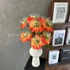 Flor Artificial Estilo Nuevo con 5 Tallos y 9 Cabezas, Clematis Estilo Europeo para Decoración de Bodas, Arreglo de Piso, Arreglo Floral, Transfronterizo