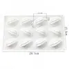Molde Grande 6 Cavidades Mousse de Gelatina de Manga Molde de Silicone para Sorvete Rugby Chocolate Doce DIY