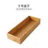Caixa organizadora retrátil para gaveta de cozinha estilo japonês, caixa com divisórias para talheres, faca e garfo, caixa de bambu para cosméticos de mesa