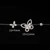 Collar de Mariposa de Lujo Ligero Nuevo para Mujer, Chapado en Oro de 18 Quilates, Completamente Diamantado, Versátil, Aprobado por Influencers, Collar Amigable para Fotos