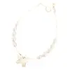 Cuentas de Plata S925 Plata Pura Fresco y Elegante Gama Alta Lujo Ligero Danza de Mariposas Brillo Natural Fuerte Pulsera de Perla de Agua Dulce con Forma de Arroz Plata Real