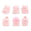 Ornamentos de porquinho pêssego estéreo para carro casa de boneca DIY feita à mão sacola surpresa porquinho bailarina miniatura acessórios de resina