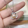 Atacado de Pérolas de Zhuji Conjunto de Pérolas Naturais de Água Doce 9-10mm Brincos de Zircônia Espiral Pingente Anel Conjunto de Três Peças