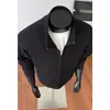 Otoño 2026 Nuevo Estilo Estilo Hong Kong Molde Falso Cardigan Grande Sudadera con Capucha Cuello Alto M-5X HW261111-P37