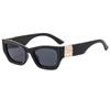 Gafas de Sol para Mujer Nuevas Gafas de Moda Gama Alta Transfronterizas Elegantes Ligeras Forma de Barco Rectangulares Tendencia Europea y Americana Universales