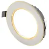Luminária de embutir 7,5cm de furo ultrafina ultrabrilhante três cores dimerizável luminária de furo luminária spot de furo luminária embutida olho de boi luminária simples