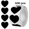 500 Pegatinas Color Amor Pegatina Adhesiva Sello Adhesivo Etiqueta en Forma de Corazón Regalo de San Valentín Pegatina Marcadora Hecha a Mano