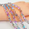 Venta al por mayor 8Mm10Mm Cuentas de Mariposa DIY Cuentas Sueltas Accesorios Collar Pulsera Accesorios Agujero Recto Cuentas de Cristal