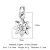 Mariposa Bebé Elefante Ojos Cobre Zircón Accesorios de Joyería DIY Estrella Luna Palma Pie Collar Pulsera Colgante Pequeño