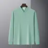 Ropa de trabajo de color liso, estilo split, de manga larga, con solapa, de algodón de imitación de alta calidad, 220g, adecuada para hombres y mujeres, se puede imprimir con logo o bordar