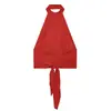 Ropa de Mujer al por Mayor Transfronteriza 2026 Verano Nuevo Estilo Europeo y Americano Top sin Espalda de Cuello Halter Pantalones Casuales de Cintura Baja de Microcampana Conjunto