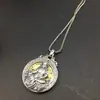 Joyería de plata de ley 925 al por mayor colgante giratorio de seis palabras mantra personalidad plata tailandesa incrustada pendant de cobre amarillo para hombres y mujeres