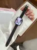 Correa de Patrón de Lichi Bloque de Color con Hebilla Ovalada Delgada Adecuada para Apple Watch iWatch 12ª Generación 11/10