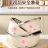 Tazón de Acero Inoxidable de Grado Alimenticio para Arroz, Aceite, Uso en Cocina, Batir Huevos, Mezclar Masa, Lavar Verduras, Cocinar, Cocinar Pescado, Tazón de Sopa Espesa