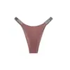 Calcinha Tanga Sexy de Cintura Baixa Transfronteiriça com Nádegas Expostas, Cueca Fio Dental de Strass de Borda Estreita, Calça Modeladora de Quadril com Cobertura Parcial para Mulheres, Fashion e Sexy