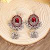 Aretes de Borla de Campana de Estilo Étnico Bohemio Pendientes de Moda de Lujo Ligero de Alta Gama Colgante Elegante Aretes Retro Europeos y Americanos para Mujer