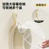 Estante de Almacenamiento de Lavabo de Plástico para el Hogar, Inodoro, Baño, Gancho con Ventosa Fuerte, Sin Costuras, Sin Perforaciones, Colgante de Pared, Estante para Lavabo