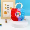 Bolso Bandolera Vanguardia para Hombro Niños Bandolera Bolso de Mano Perla Burbuja Bolso Bandolera de Silicona para Hombro Bolso Gelatina