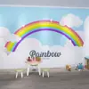 Palco de aula de eloquência de anfitrião decoração de fundo papel de parede arte aula de treinamento educação infantil recepção papel de parede