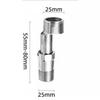 Codo Telescópico Extendido con Diámetro Variable Pata Curva Grifo de Ducha Ducha Pata Curva Tornillo Excéntrico Pata Curva Junta de Ángulo Curvado