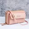 2025 Nuevo Bolso Cruzado para Mujer Estilo Coreano Moda Bolso de Hombro Versátil Gran Capacidad Doble Cremallera Bolsa para Teléfono Móvil Mujeres Venta al por Mayor