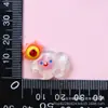 Nuvens Transparentes Arco-Íris Resina Acessórios Cola Branca DIY Presilha de Cabelo Elástico de Cabelo Furo em Sapato Capa de Celular Chaveiro Patche