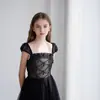 Vestidos para Niñas de Comercio Exterior Europeo y Americano Verano 2026 Nuevos Lentejuelas Tull Abullonado Color Sólido Vestido de Piano para Actuación Suministro del Fabricante